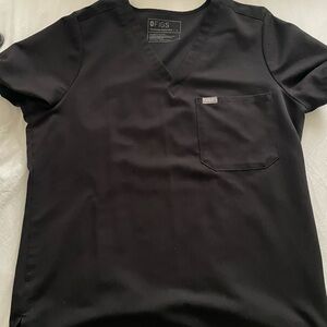 Figs Black Short Sleeve Tee